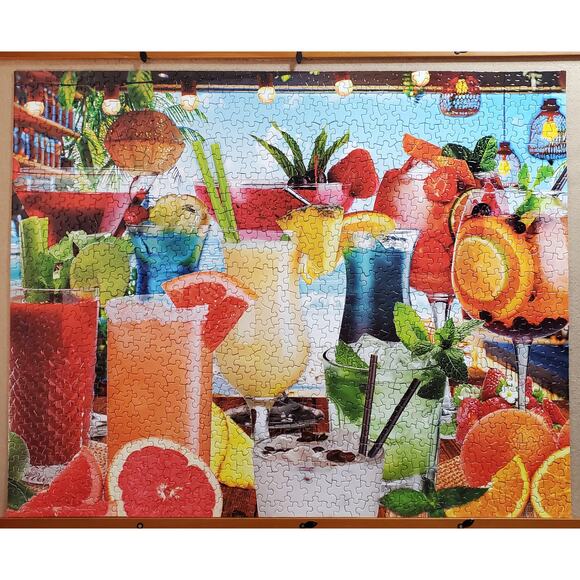 Springbok Puzzle 1000 Piece Summer Sips 24inx30in Complete Pre-Owned - Picture 6 of 7